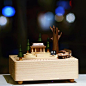 手工创意木质过山车音乐盒
