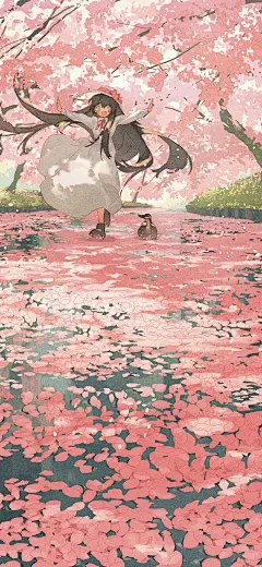 动漫场景壁纸，插画壁纸