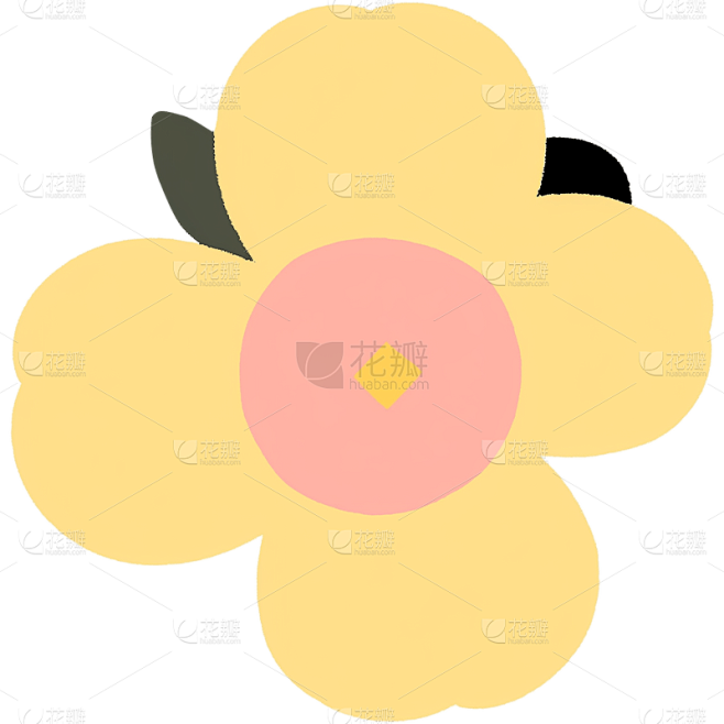 可爱卡通花朵