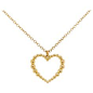 This gorgeous 14k yellow gold open heart pendant is sure to put a smile on anyone's face! This necklace looks beautiful worn by itself and also looks wonderful in a necklace stack. This necklace would make a wonderful gift for your loved one or yourself! 