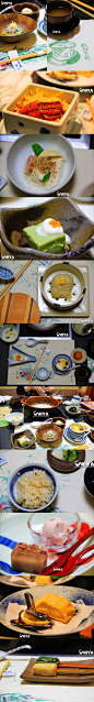【行走·美食】懐石料理：京都地区非常有名的一种日本料理。最早是从京都的寺庙中传出来，因为僧人的斋饭比较清淡，经常会饿，于是将温热的石头抱在怀中，抵挡饥饿。后来怀石料理将最初简单清淡、追求食物原味精髓的精神传了下来，发展出一套精致讲究的用餐规矩，从器皿到摆盘都充满禅意及气氛。