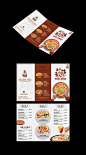 时尚餐厅披萨牛排快餐美食宣传菜单模板