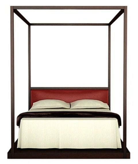 Four-poster-bed: