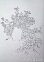 葡萄线描图，很有用，值得收藏！