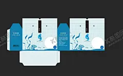 海产品包装平面图 【酷图网】海味,海产品,还带包装,蓝色,水草,蓝色包装,平面图,展开图,水藻,食品包装