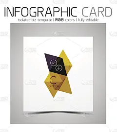 几何形状的信息图表名片