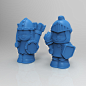 Little People Bow Knight and Torch Knight, Matt Flesher : Sculpture for Fisher-Price Little People Bow Knight and Torch Knight sculpted using Zbrush and Freeform. Rendered in Keyshot.