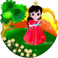 手绘童话卡通女孩公主魔法棒  - 源文件下载【酷图网】卡通,女孩,女生,小女孩,小女生,手绘,绘画,插画,童话,公主,皇冠,宫殿,魔法棒,魔法,树,树木,树枝,云,云朵,白云,草,草丛,草坪,草地,花,花卉,花朵,图片,设计,广告设计,高清,装饰,元素,矢量,ai,eps,
