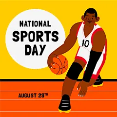 运动会体育比赛健身运动员跑步打球矢量人物插画海报ai设计素材-淘宝网