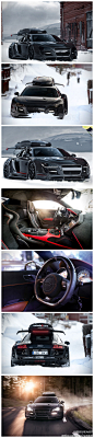 [] 龍柒SNEAKER对汽车改装无比热爱的Jon Olsson 此次把改装车的脑筋动到了此部Audi R8 Razor GTR车款身上 红黑色的绒面皮革内装以及车身大面积的碳纤维材质使用 整体重量甚至比原厂更轻250公斤 除了外观以及内装的改造 引擎更恐怖的升级到710匹马力 扭力更提高到523lb-ft 驾驶这台猛兽可享受每小时335公里的时速来自:新浪微博1 摘录0 喜欢0 评论