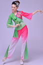 民族秧歌舞蹈服装扇子舞古典舞台服中老年广场舞表演服2016新款女-淘宝网