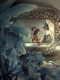 《聊斋志异》系列国风插画｜胡四姐2