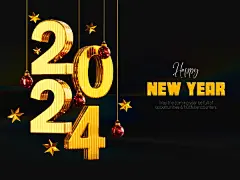 潮流3D立体2024新年龙年春节元旦艺术文字标题海报排版ps设计素材-淘宝网