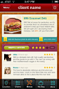 餐厅商铺简介信息界面设计 信息页手机界面