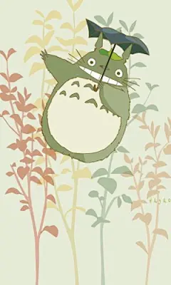 可爱龙猫卡通手机壁纸 480x800
