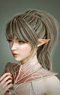 Lineage_elf , S Kunk : Lineage fan art <br/>Real time character