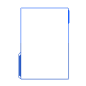 科幻科技边框蓝色现代几何文本框商务科技感方框png免扣素材