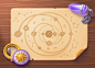 3D casual constellation fortune teller game game design  mobile Space  Telescope UI