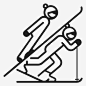 北欧组合冬季运动玩耍图标_88ICON https://88icon.com 北欧组合 冬季运动 玩耍 奥运会 游戏 娱乐 越野滑雪 运动员 滑雪跳跃