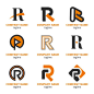 字母R，logo标志矢量图素材