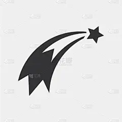闪闪发光的明星。简单矢量图标