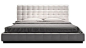 White Tufted Leather Verona Platform Bed | Zuri Furniture