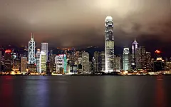 繁华的海港城市夜景壁纸_素材下载_PS联盟