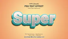 35款PSD海报字体特效3D立体金属效果图层文字样式贴图PS设计素材