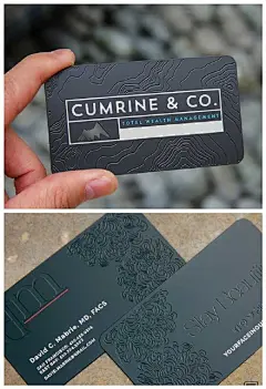 尊贵的感觉，国外金属质感的创意名片设计欣赏 ​​​​#设计全球# ​