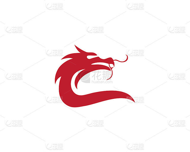 龙矢量图标插图