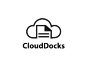 CloudDocks 云储存 云端 云朵 文件 云服务 黑白色 商标设计  图标 图形 标志 logo 国外 外国 国内 品牌 设计 创意 欣赏