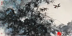 著名画家黎雄才山水画作，萧然独往，风格独特
黎雄才(1910~2001)，广东省肇庆人，祖籍广东省高要。当代国画家、美术教育家，岭南画派卓有成就的代表人物。擅长巨幅山水画，精于花鸟草虫，画作气势浑厚，自具风貌，被评论界称为&quot;黎家山水&quot;。