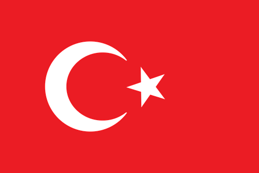 土耳其国旗的自由矢量图形