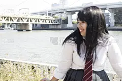 日本人,可爱的,女孩,日本校服,东京,美,水平画幅,美人,仅成年人,青年人