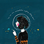 来自马来西亚插画师 Kathrin Honesta  绘画作品一组  (转)