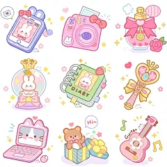 Q版小物件|可爱物品|procreate