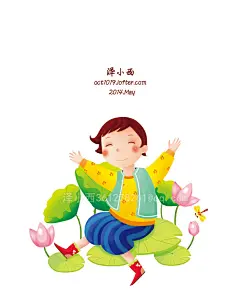 -插画家园-插画家园-插画家园约稿QQ：361278261 五月的工作图，六一拿来用，祝我保持一颗童心(*^__^*).-插画家园