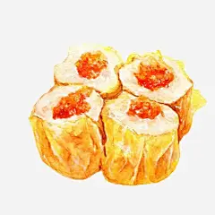 红枣寿司手绘画片 页面网页 平面电商 创意素材