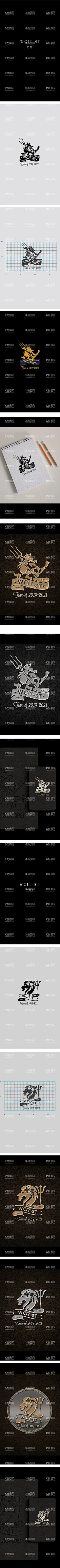 狮子LOGO提案  - 源文件下载【酷图网】LOGO设计,提案,狮子,金属,质感,名片,