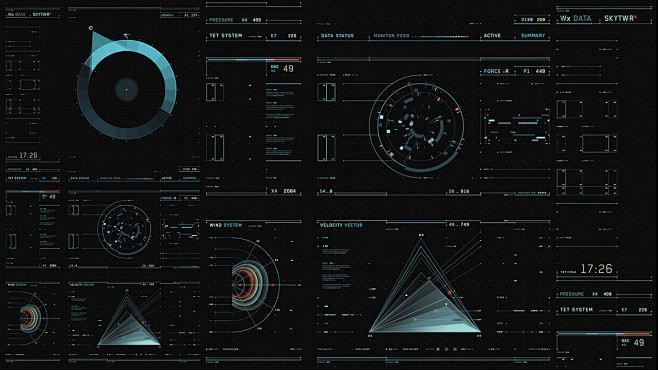遗落战境科幻界面UI-科技感