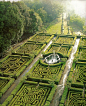 在拉齐奥，意大利北部鲁斯波利城堡，迷宫花园