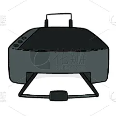 打印机,形状,纸,电,技术,艺术,商务,图像,矢量,设计
