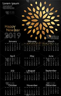 计划书,2019,黄金,日历,极简构图,九月,商务,进出港显示牌,十月
