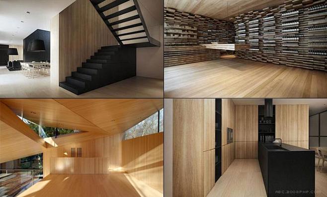 让人惊叹的木材机构房屋建筑设计---酷图...