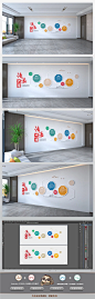 创意时尚校园文化墙学校文化墙设计模板 (12)