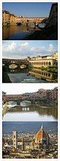 淘最意大利【佛罗伦萨老桥Ponte Vecchio】文艺复兴在佛罗伦萨这个城市中留下了深刻的印记，走在街头，那些影响过世界文明的文物胜迹，一个挨着一个，我不禁感叹，佛罗伦萨曾经的那些巨人们给世界文化作出了多么大的供献。可是我最喜欢的还是佛罗伦萨的老桥，远看老桥是安静和忧郁的。#意大利旅游#