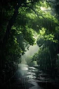 气候暴雨倾盆大雨图片摄影图