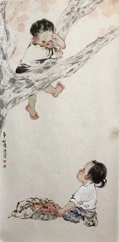 【80后美女画家潘川的童趣水墨画作品】
小時候，幸福是件簡單的事；長大了，簡單是件幸福的事⋯⋯