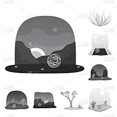 分离着色,牧场,图标,一个物体,地形,夜晚,灰色,干的,日落,收集
