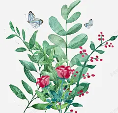 装饰手绘绿植插画 免费下载 页面网页 平面电商 创意素材
